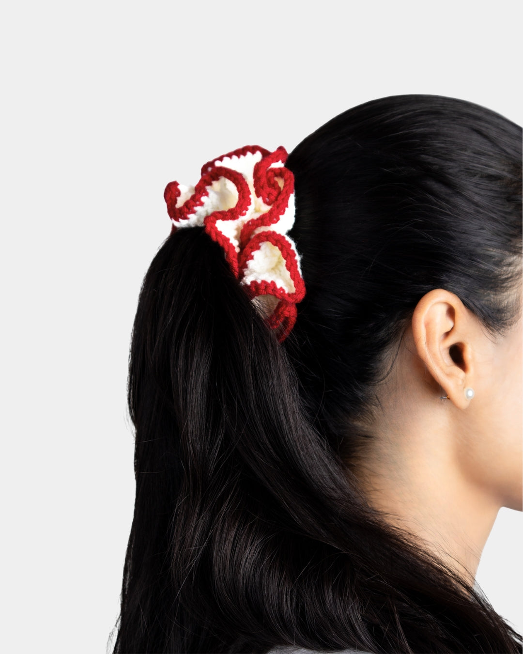 Red / White Scrunchie