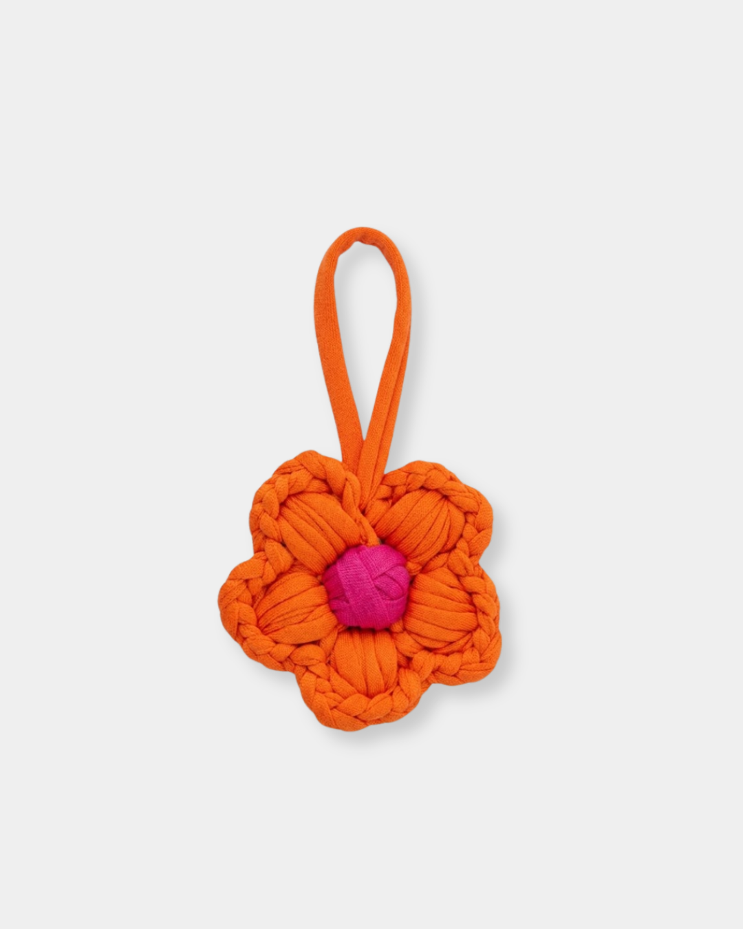 Pink / orange flower charm