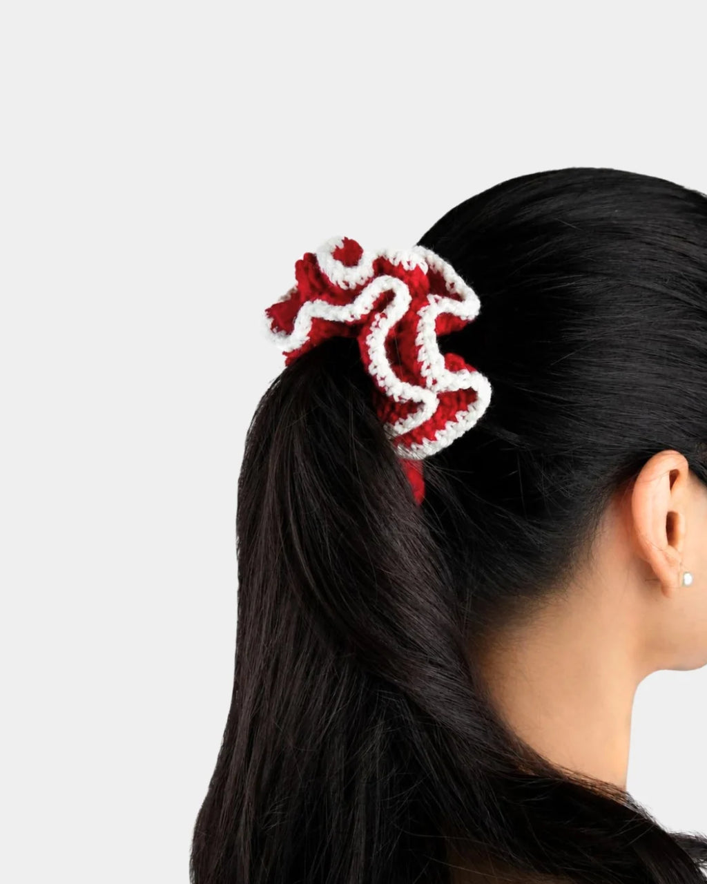 Red / White Scrunchie
