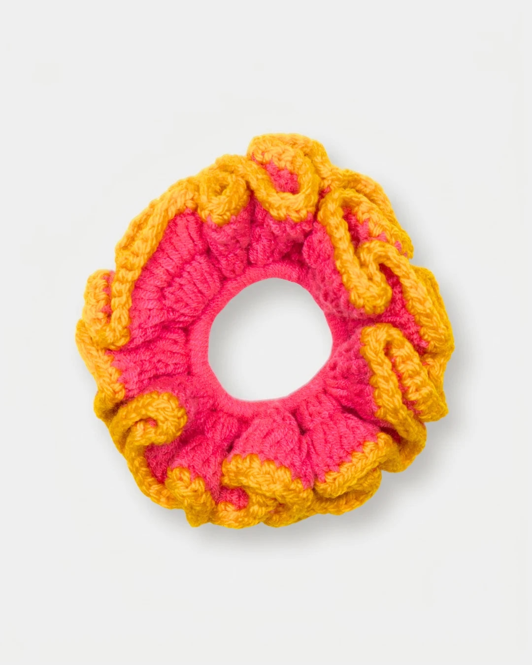 Yellow / Pink Scrunchie